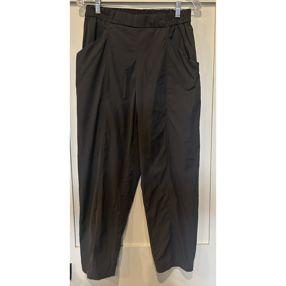Ischiko Poplin Trousers Pants Pull On Leisure Gray - Picture 4 of 11